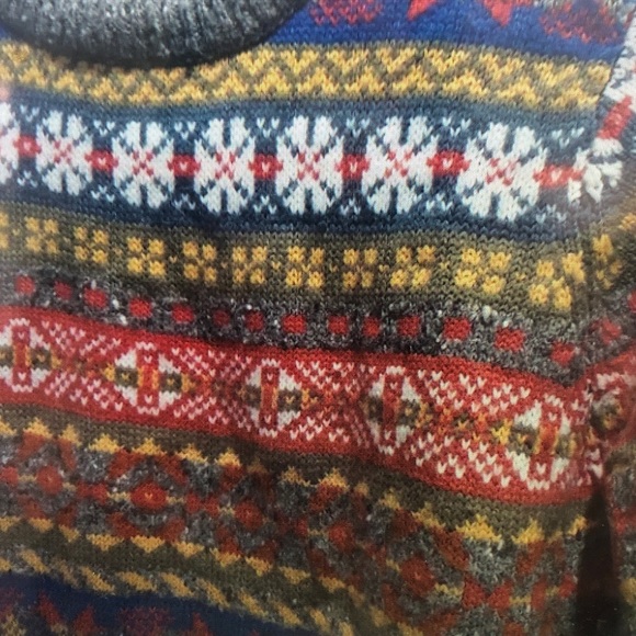 Colorful Patterned Kids Sweater - Picture 3 of 3